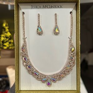 Jessica McClintock earring and necklace set